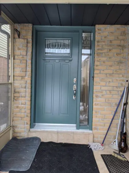 blue entry door