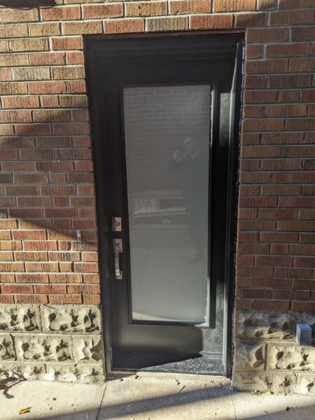 french door with single glass insert
